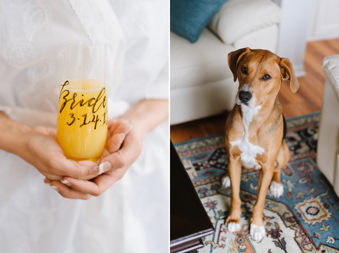 Preppy Nautical Wedding with Calligraphy Cups for Mimosas at the Sherwood Forest Clubhouse in Annapolis, Maryland| Natalie Franke Photography