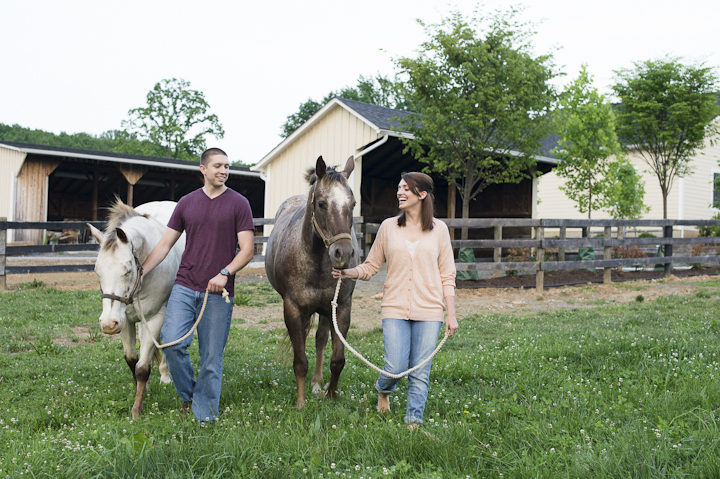 Horse Farm Engagement Pictures