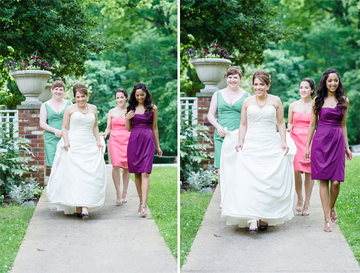 Mix Matched Bridal Party Dresses
