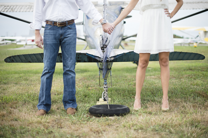 Airport Styled Session with Airplanes & a Couple in Love