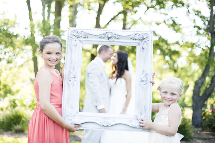 Flower Girls with a Picture Frame