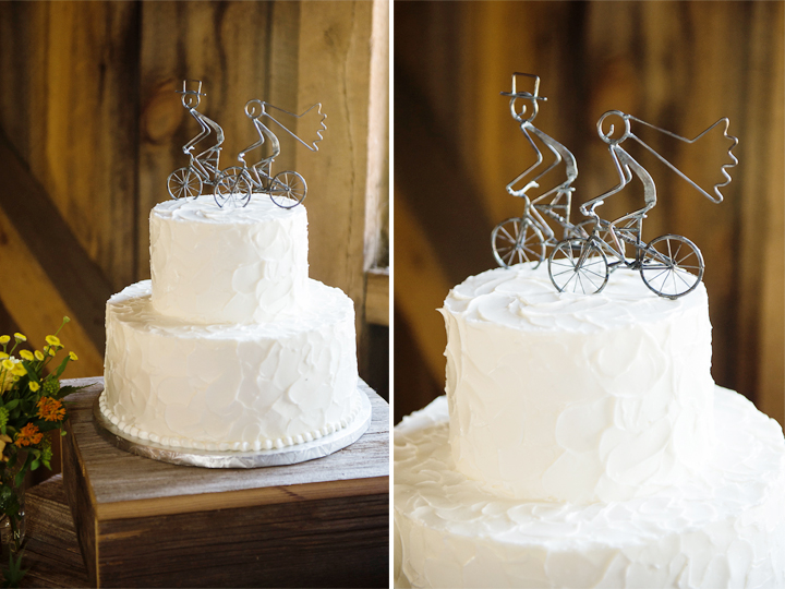 Bicycle Wedding Cake Topper | Sugar Bakers Cakes