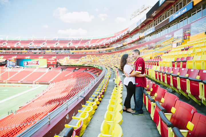Redskins Engagement Pictures | Fedex Field
