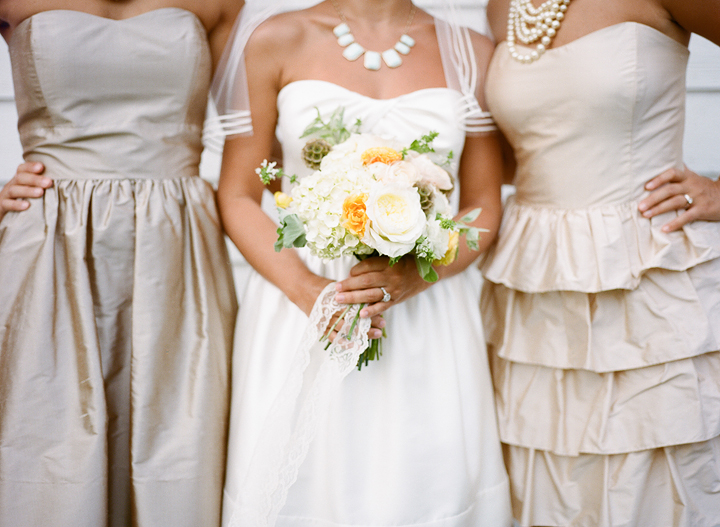 Neutral Bridesmaid's Dresses