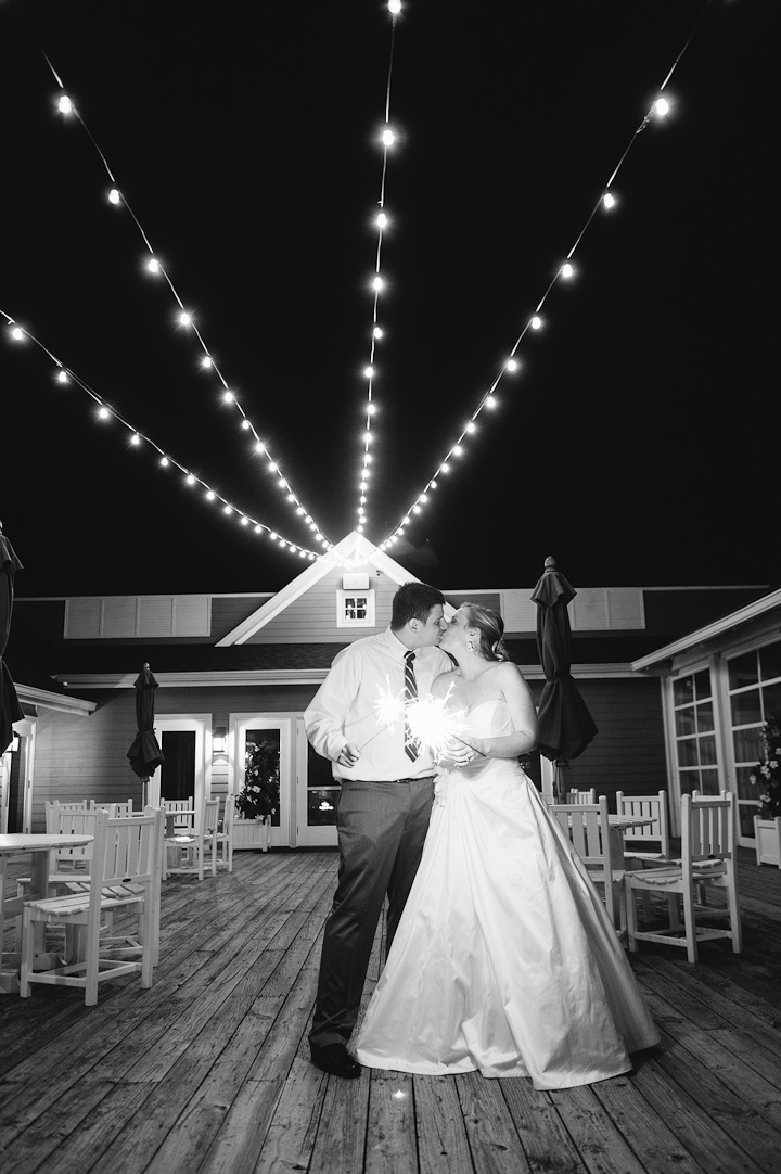 Chesapeake Bay Wedding | Sparklers at Night