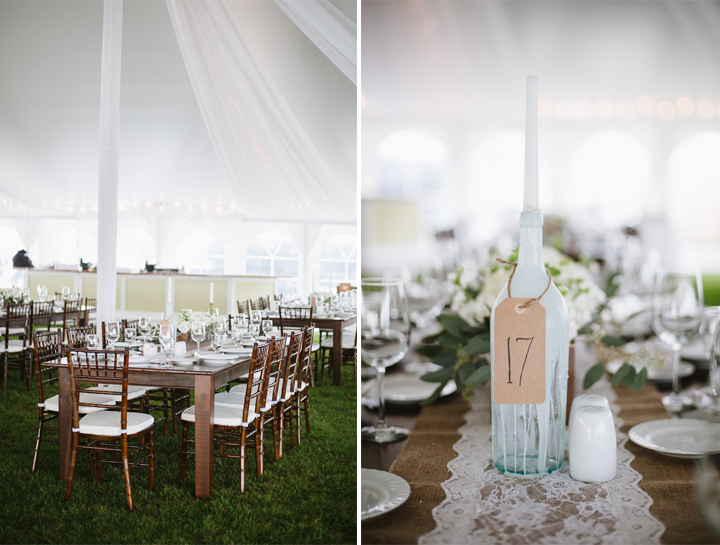 Romantic Tented Wedding Reception | Natalie Franke Photography