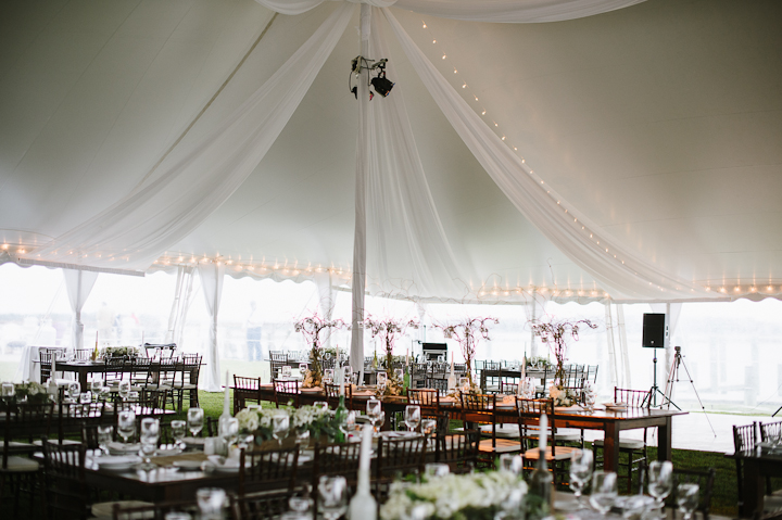 Romantic Tented Wedding Reception | Natalie Franke Photography