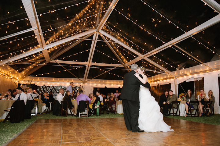 Clear Wedding Tent with Bee Lights | Gorgeous!