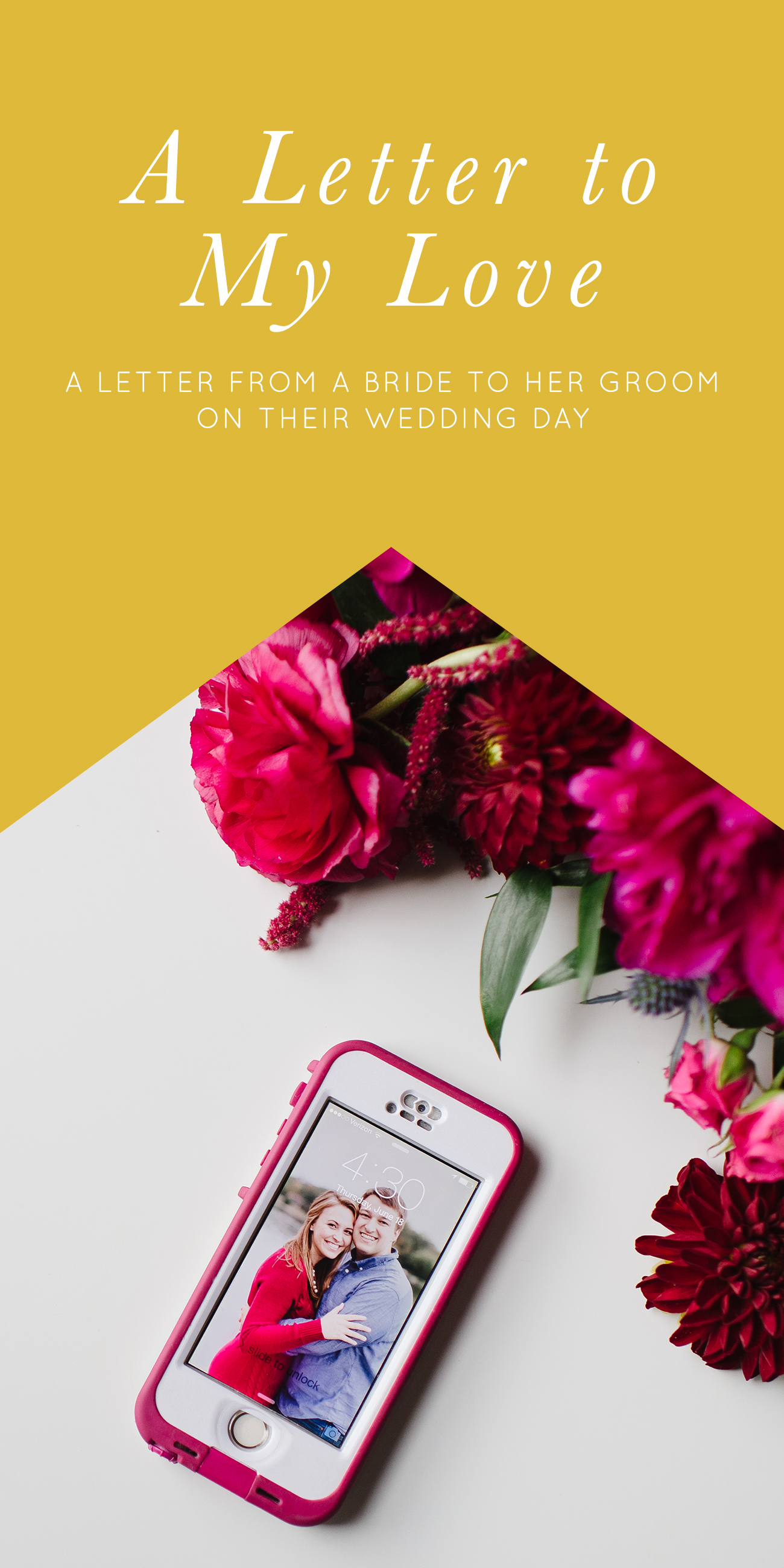 A Letter to my Love  The Day Before Our Wedding — Natalie Franke