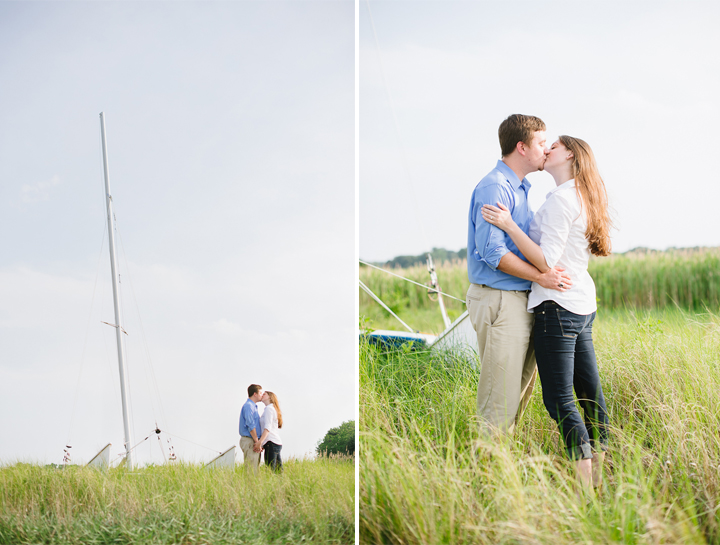 Chesapeake Bay Engagement Pictures by Annapolis Wedding Photographer Natalie Franke