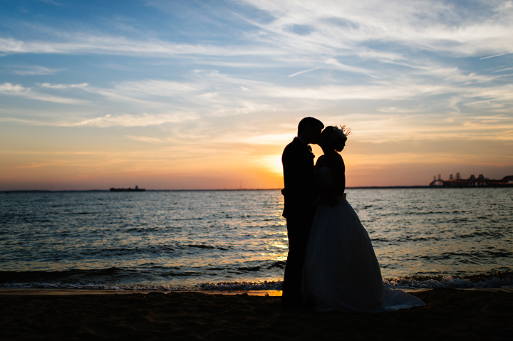 Chesapeake Bay Beach Club Wedding Sunset