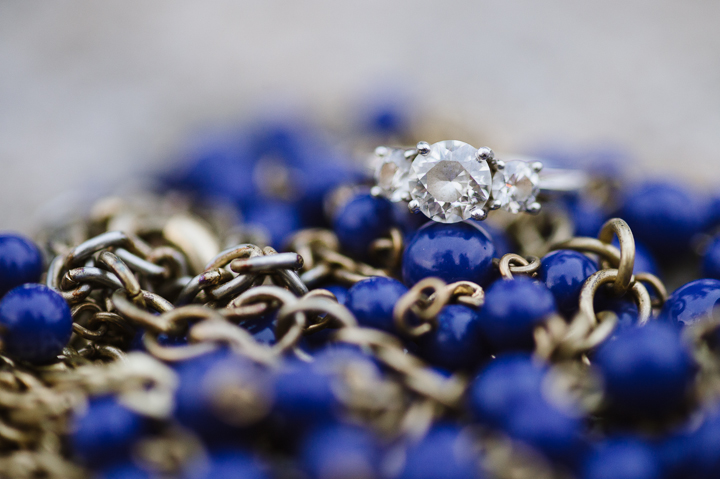 Creative Engagement Ring Shots - Three Stone Diamond Ring