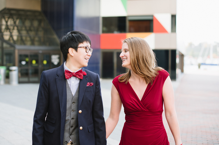 Inner Harbor of Baltimore, Maryland - Same Sex Wedding Photographer