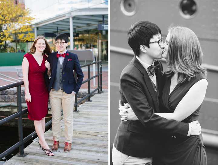 Inner Harbor of Baltimore, Maryland - Same Sex Wedding Photographer