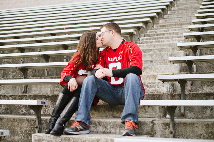 University of Maryland Engagement Session - Capitol One Stadium in College Park - Go Terps!