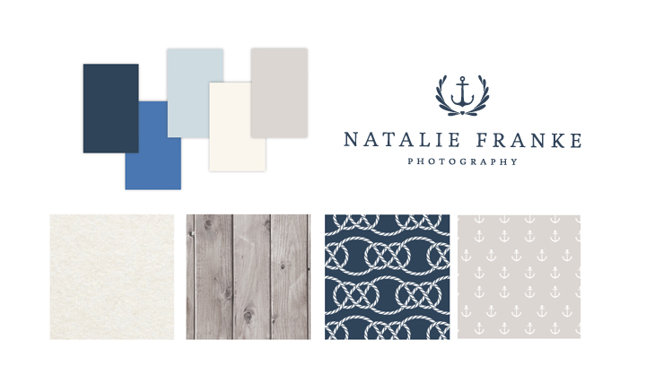 Photography Brand Design - Nautical Anchor Crest by Get Braizen for Natalie Franke Photography