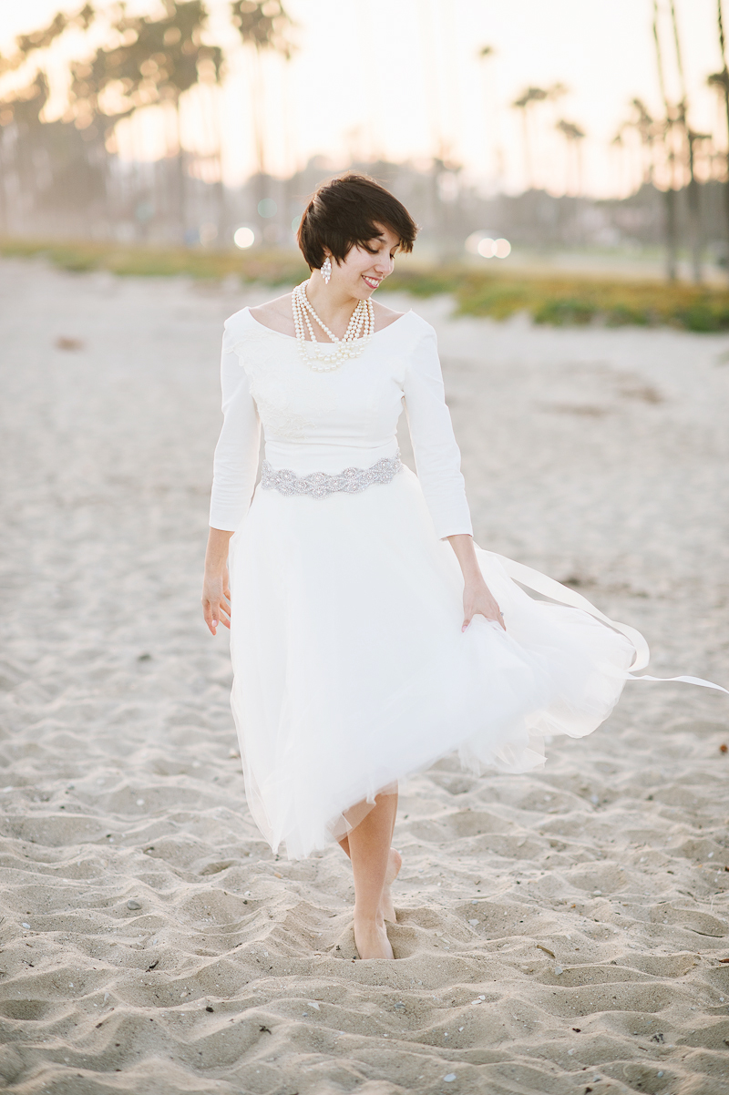 Tulle Skirt Wedding Dress by MADELINE GRUEN NEW YORK - Annapolis, Maryland Wedding Photographer: Natalie Franke Photography