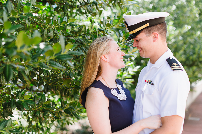 Naval Academy Engagement Pictures - Downtown Annapolis | Natalie Franke Photography