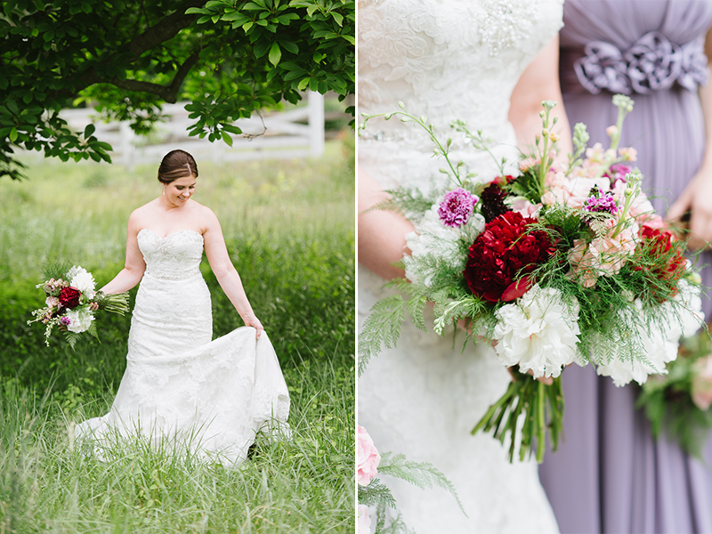 Whimsical Woodland Inspiration - Purple Bridesmaids Dresses, Calligraphy, & Floral Crowns by Natalie Franke Photography