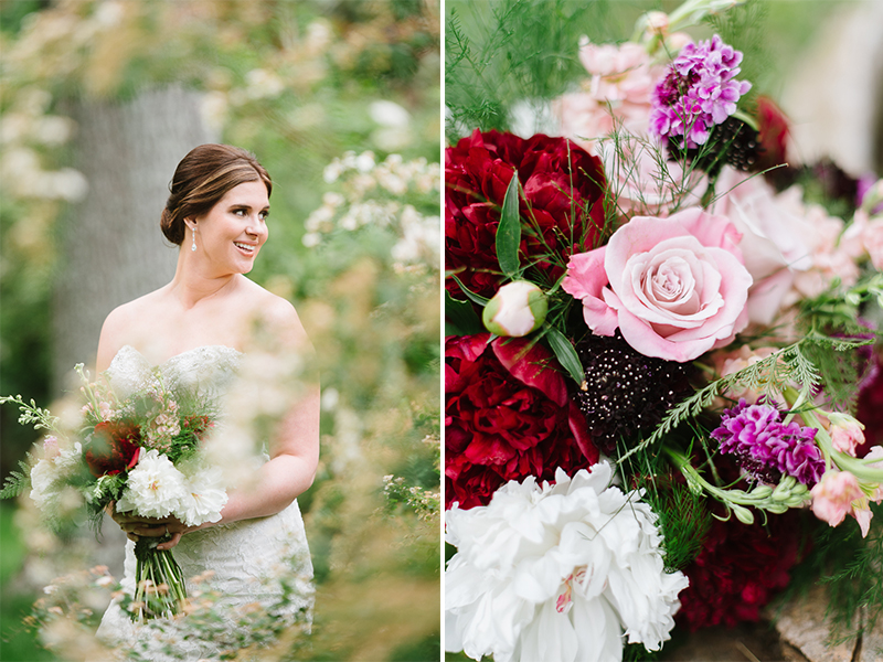 Whimsical Woodland Inspiration - Purple Bridesmaids Dresses, Calligraphy, & Floral Crowns by Natalie Franke Photography