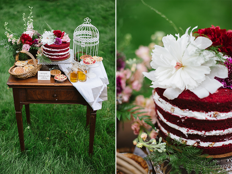 Whimsical Woodland Inspiration - Purple Bridesmaids Dresses, Calligraphy, & Floral Crowns by Natalie Franke Photography