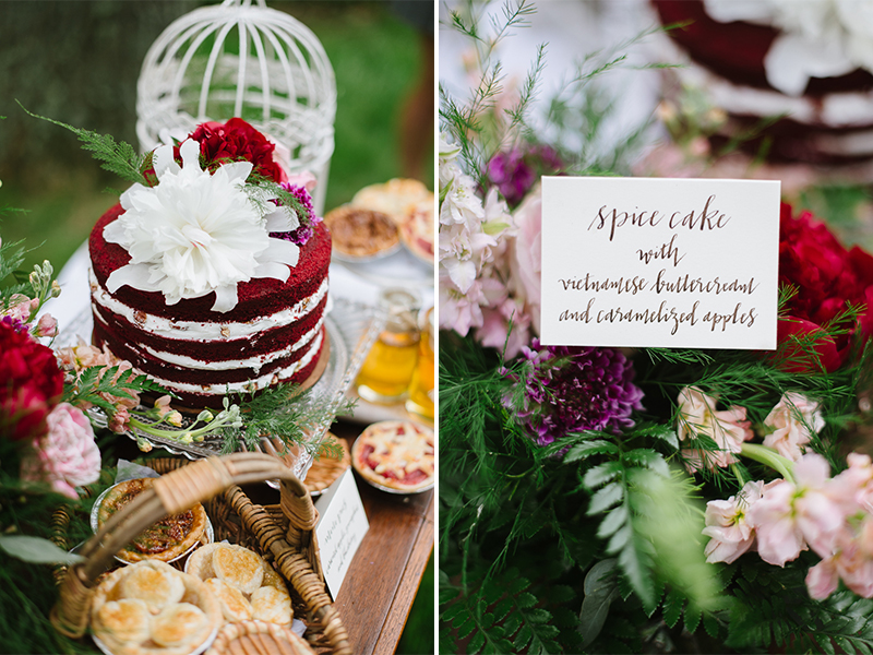 Whimsical Woodland Inspiration - Purple Bridesmaids Dresses, Calligraphy, & Floral Crowns by Natalie Franke Photography