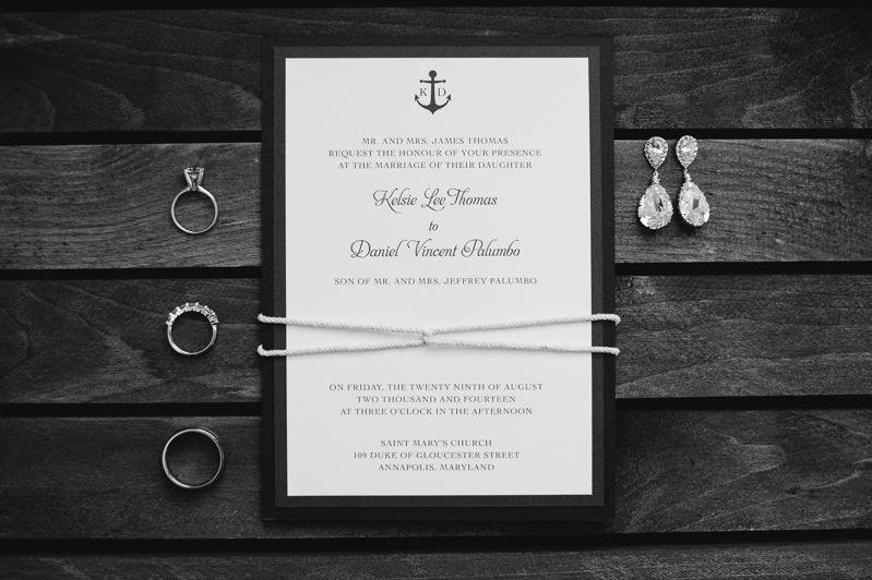 Nautical Wedding Invitations | 2hands studios in Annapolis, Maryland