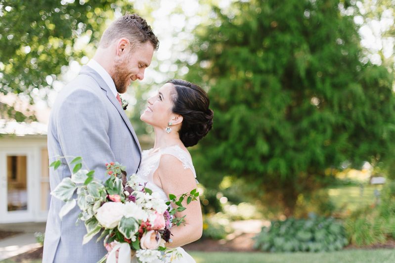 Romantic Maroon, Peach, and Gold Wedding - Annapolis, Maryland & Eastern Shore Wedding Photographer: Natalie Franke Photography
