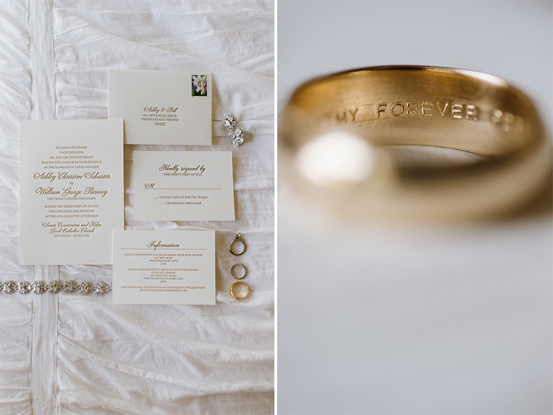 Elegant Gold Invitation Suite by: Chatham & Caron Letter Press Studio | Natalie Franke Photography