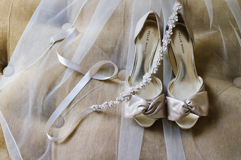 Elegant Shoes and Wedding Belt | Natalie Franke Photography