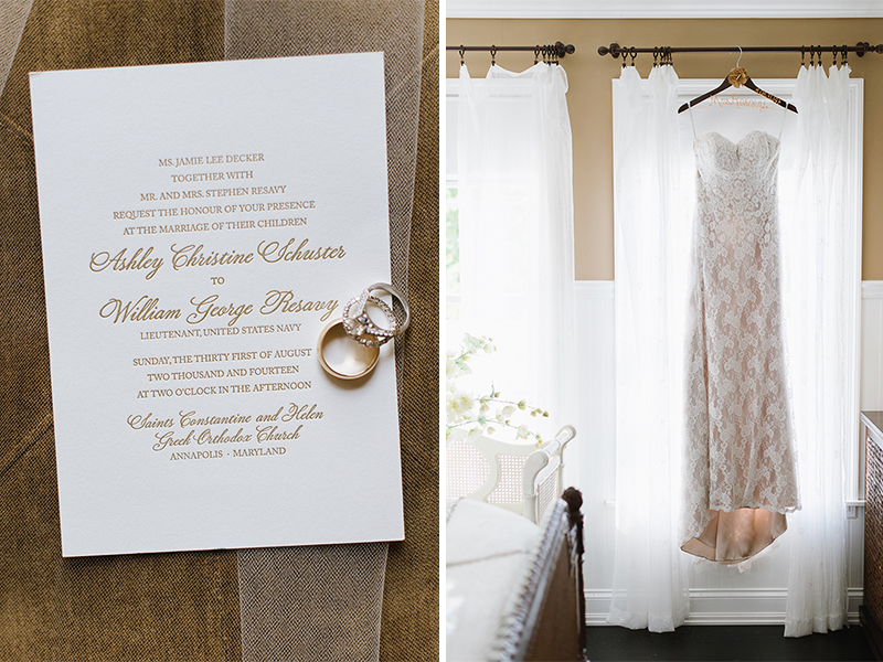 Romantic Annapolis Wedding with Invitations by: Chatham & Caron Letter Press Studio
