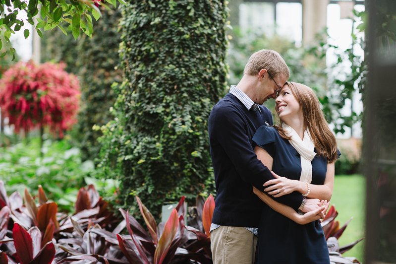 Rainy Day Engagement Pictures - Longwood Gardens Engagement Session