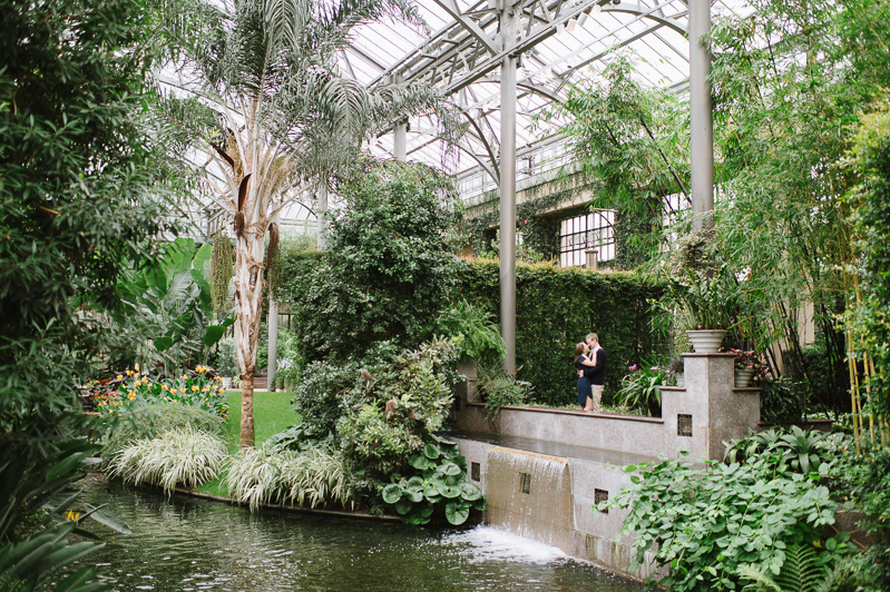 Rainy Day Engagement Pictures - Longwood Gardens Engagement Session