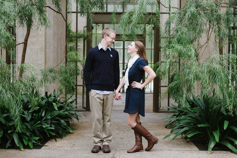 Rainy Day Engagement Pictures - Longwood Gardens Engagement Session