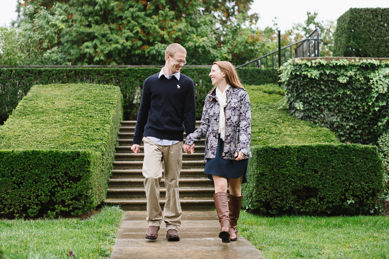 Rainy Day Engagement Pictures - Longwood Gardens Engagement Session