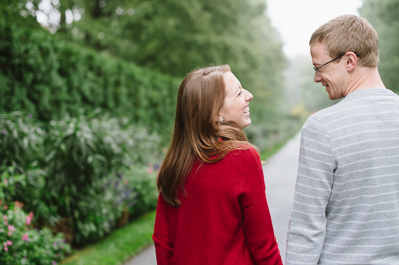 Rainy Day Engagement Pictures - Longwood Gardens Engagement Session