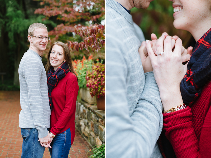 Rainy Day Engagement Pictures - Longwood Gardens Engagement Session