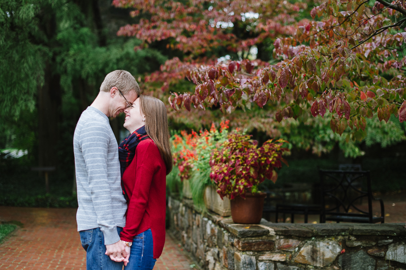 Rainy Day Engagement Pictures - Longwood Gardens Engagement Session