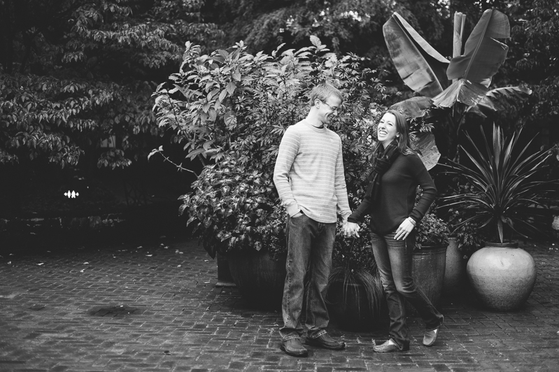 Rainy Day Engagement Pictures - Longwood Gardens Engagement Session