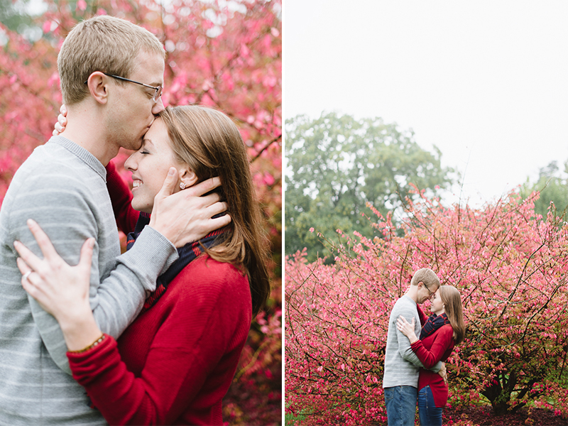 Rainy Day Engagement Pictures - Longwood Gardens Engagement Session