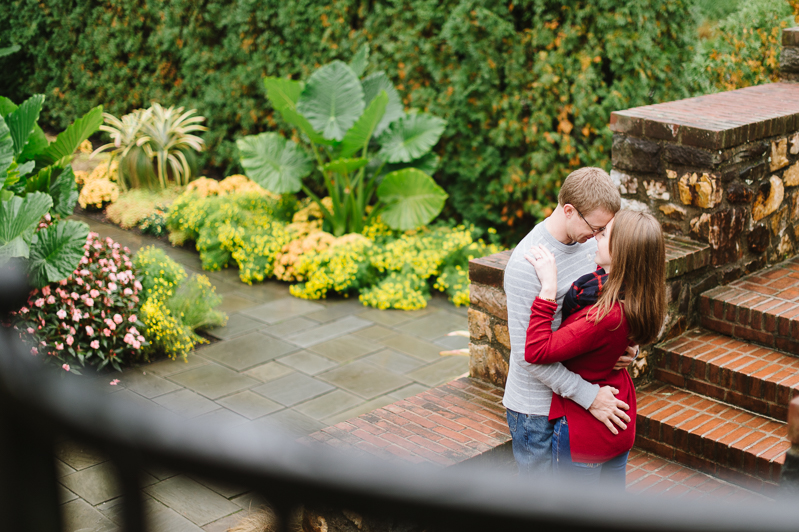 Rainy Day Engagement Pictures - Longwood Gardens Engagement Session