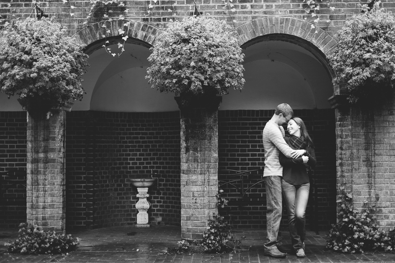 Rainy Day Engagement Pictures - Longwood Gardens Engagement Session