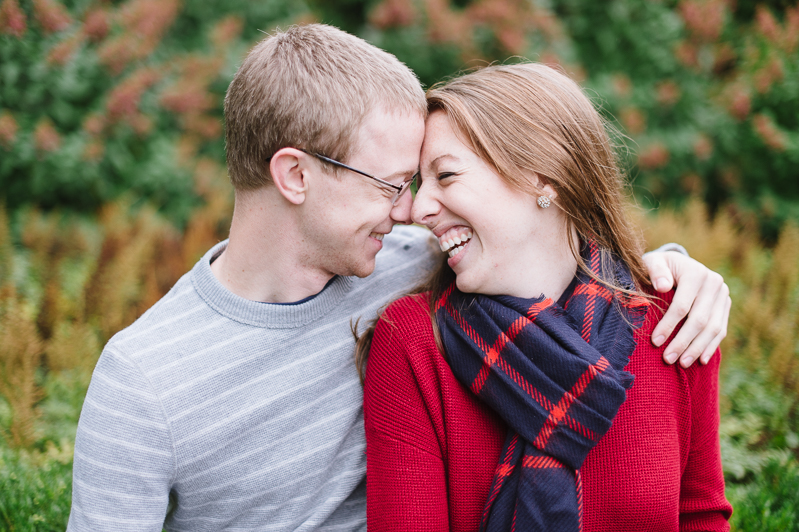 Rainy Day Engagement Pictures - Longwood Gardens Engagement Session