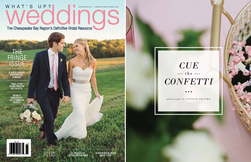 Kate Spade Inspiration What's Up Weddings? Magazine Editorial by Natalie Franke Photography in Annapolis, Maryland 