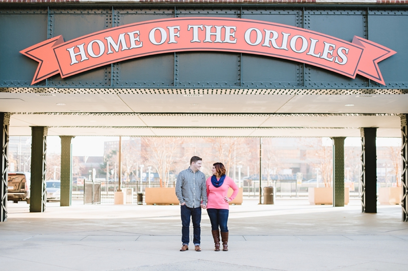 Orioles Engagement Pictures in Baltimore, Maryland | Natalie Franke Photography