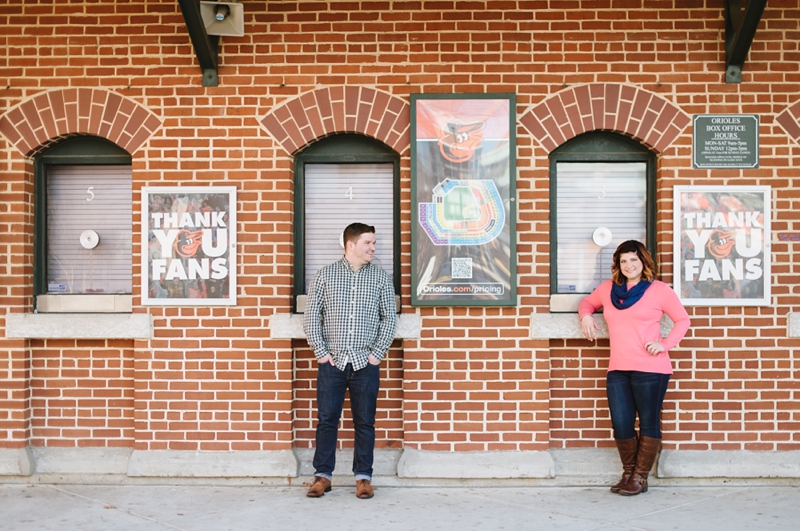 Orioles Engagement Pictures in Baltimore, Maryland | Natalie Franke Photography