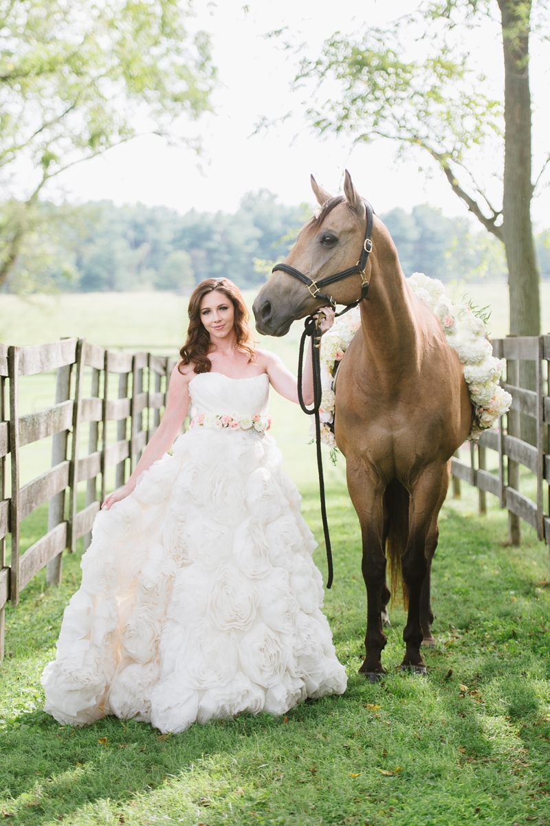 Romantic Farm Wedding Inspiration for Baltimore Bride Magazine | Elle Ellinghaus Designs + MyFlowerbox Events + Natalie Franke Photography