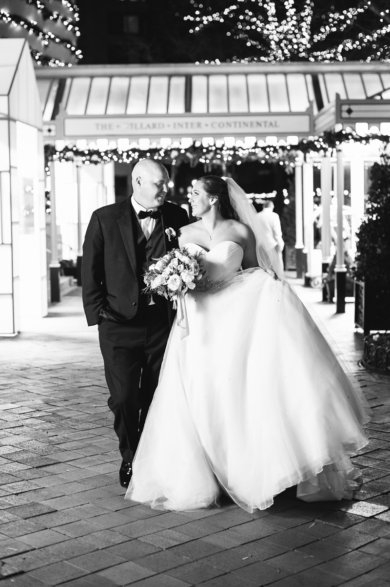 Elegant Winter Wedding Pictures in Washington DC at Willard Hotel | Ashlee Virginia Events by Natalie Franke Photography