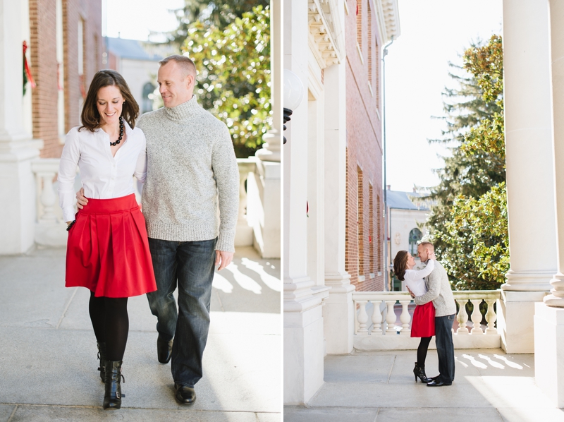 Winter Engagement Pictures in Downtown Annapolis, Maryland by Natalie Franke Photography