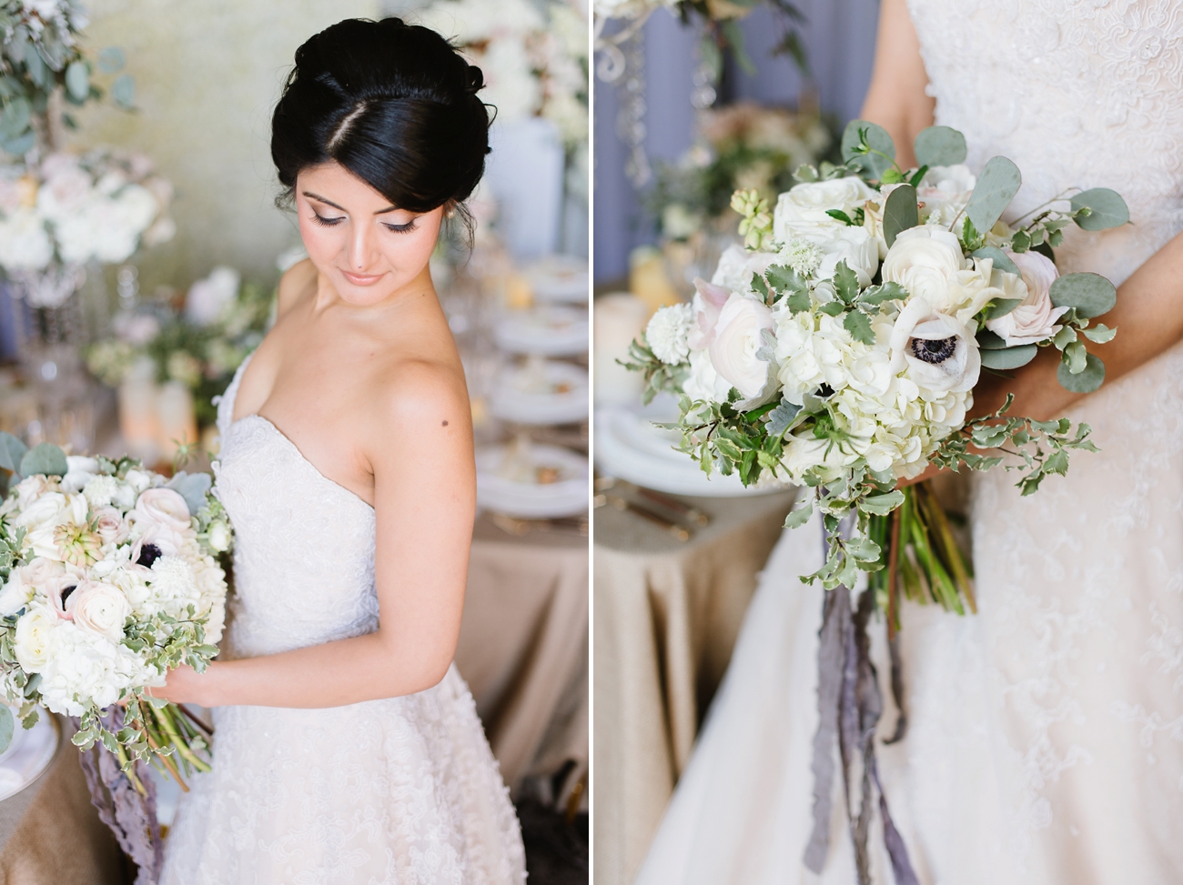 Winter Wedding Inspiration with Faux Fur, Sparkle, Chadeliers in Annapolis, Maryland | Natalie Franke Photography
